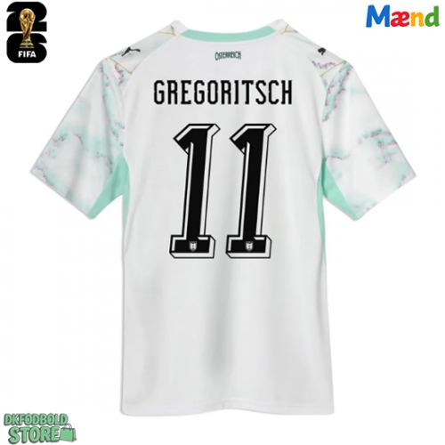 Østrig Michael Gregoritsch #11 Replika Udebanetrøje VM 2026 Kortærmet